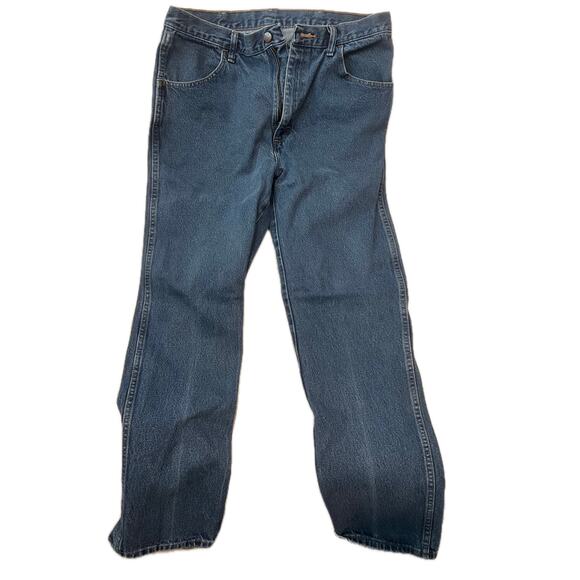 Rustler Blue Straight Leg Jeans Mens 36x34 - Picture 1 of 3